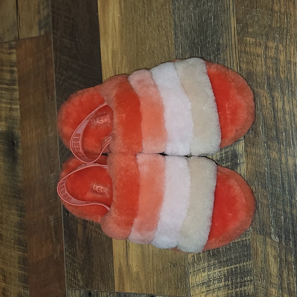 UGG Fluff Yeah Slide in Lava Flow